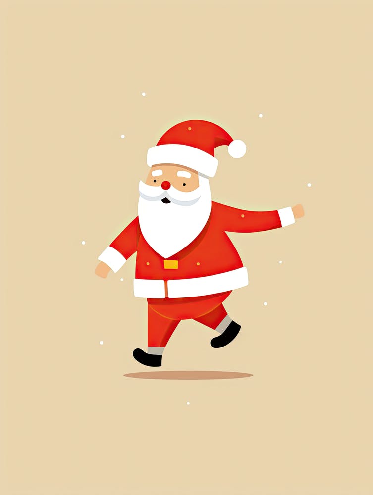 Santa Claus, minimalism