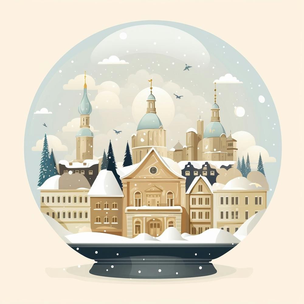 Zurich Switzerland 2 Snowglobe