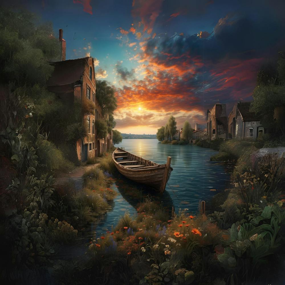 Sunset By The Water