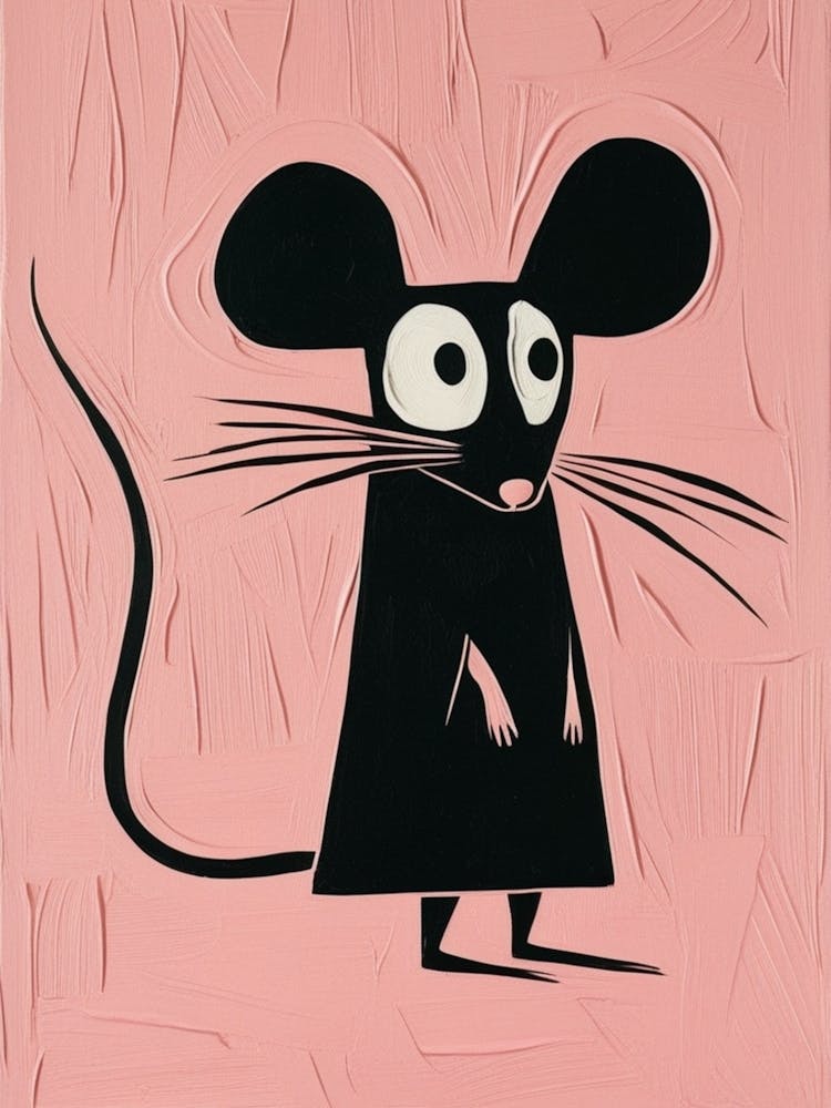Mouse On Pink