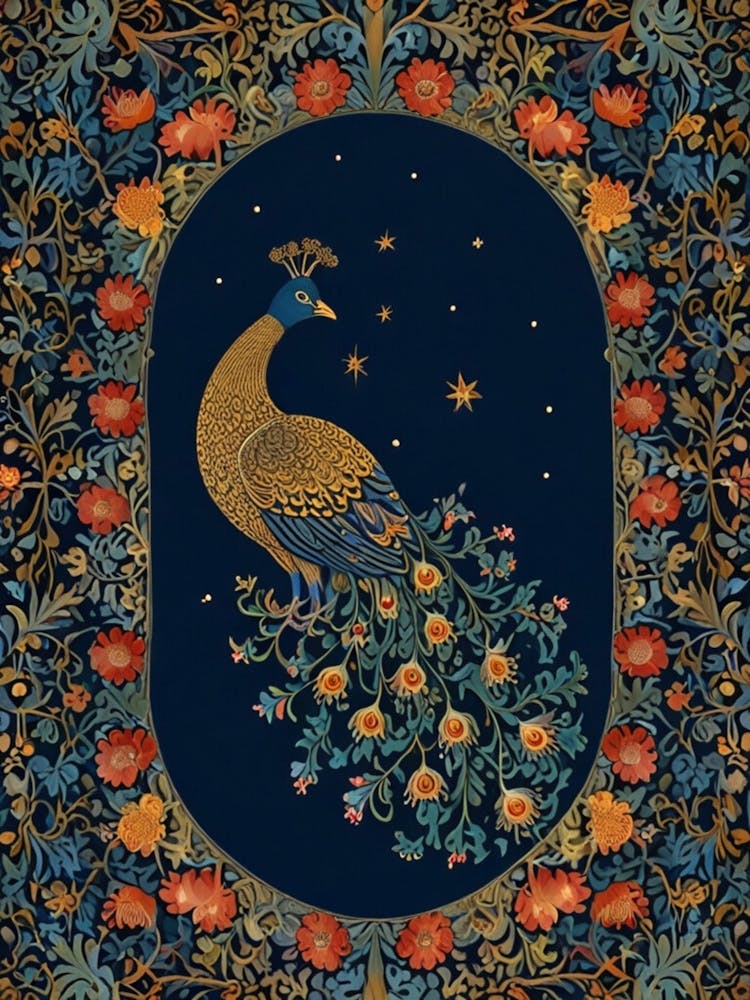 William Morris Peacock 4