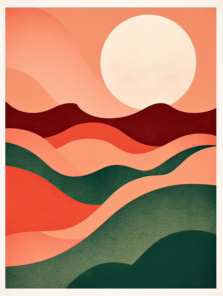 Timeless Tones; Risograph Abstract Essence