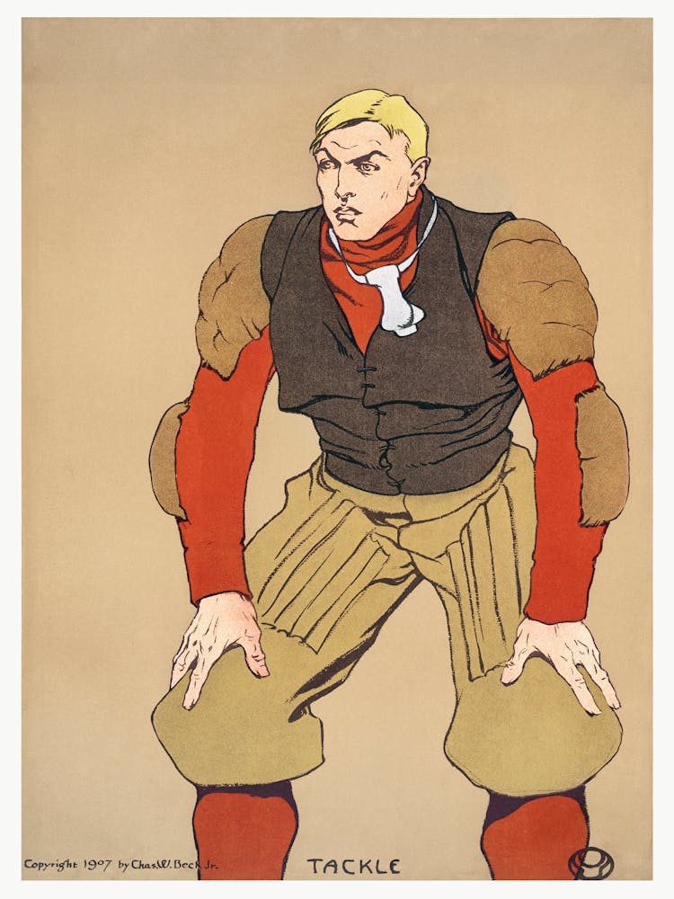 American Football Player (1907), Edward Penfield