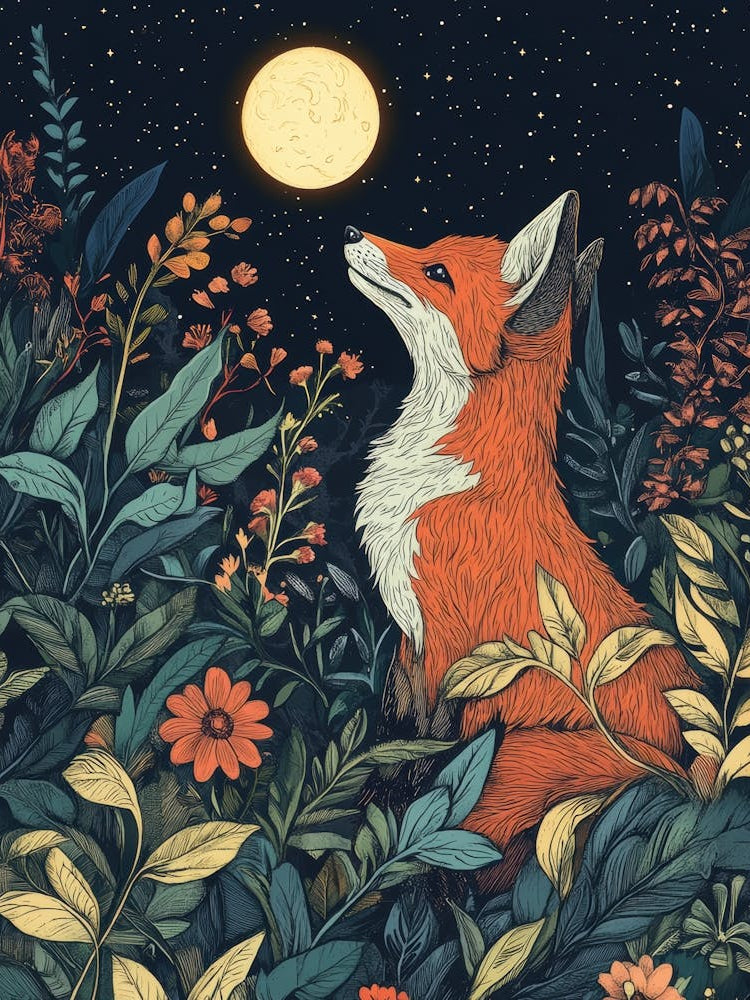 A fox in the moonlight 1