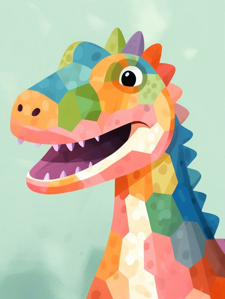 Colourful Dinosaur Camptosaurus 1