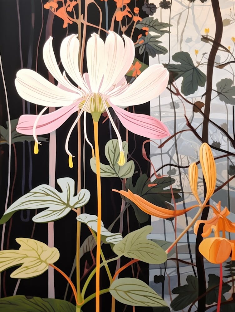 Flower Illustration Honeysuckle 4