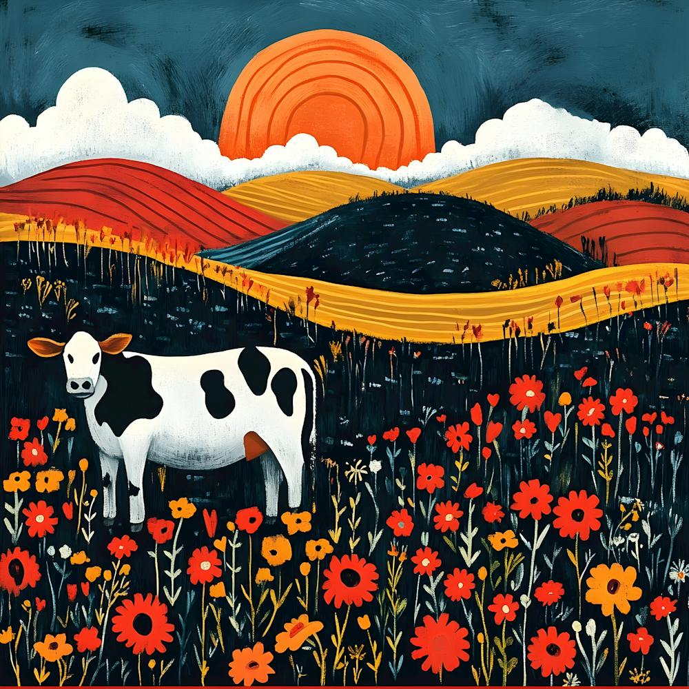 Cow In A Field