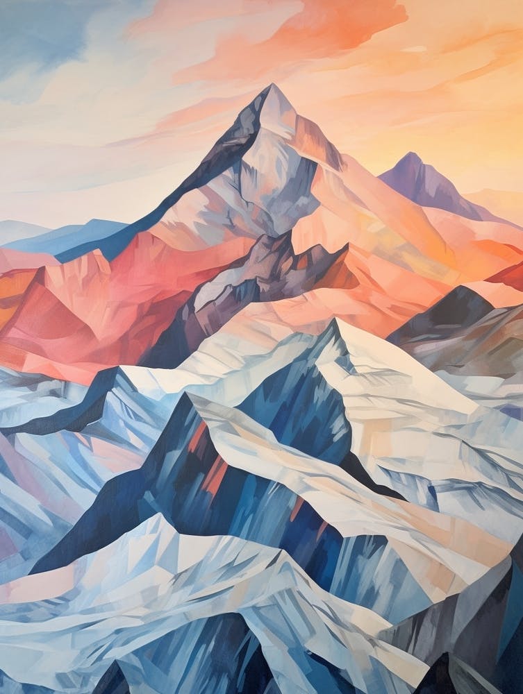 Vinson Massif Antarctica 2 Mountain Painting