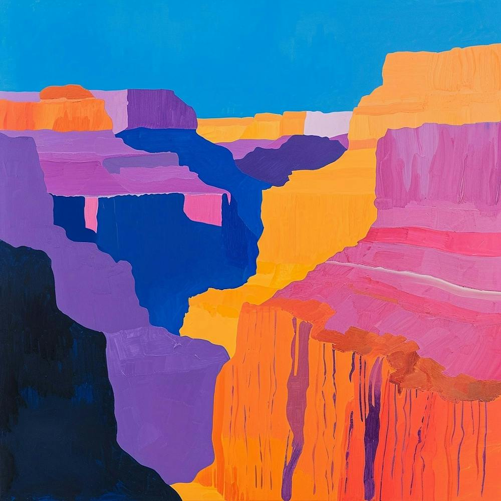 Colourful Abstract Grand Canyon National Park Usa 4