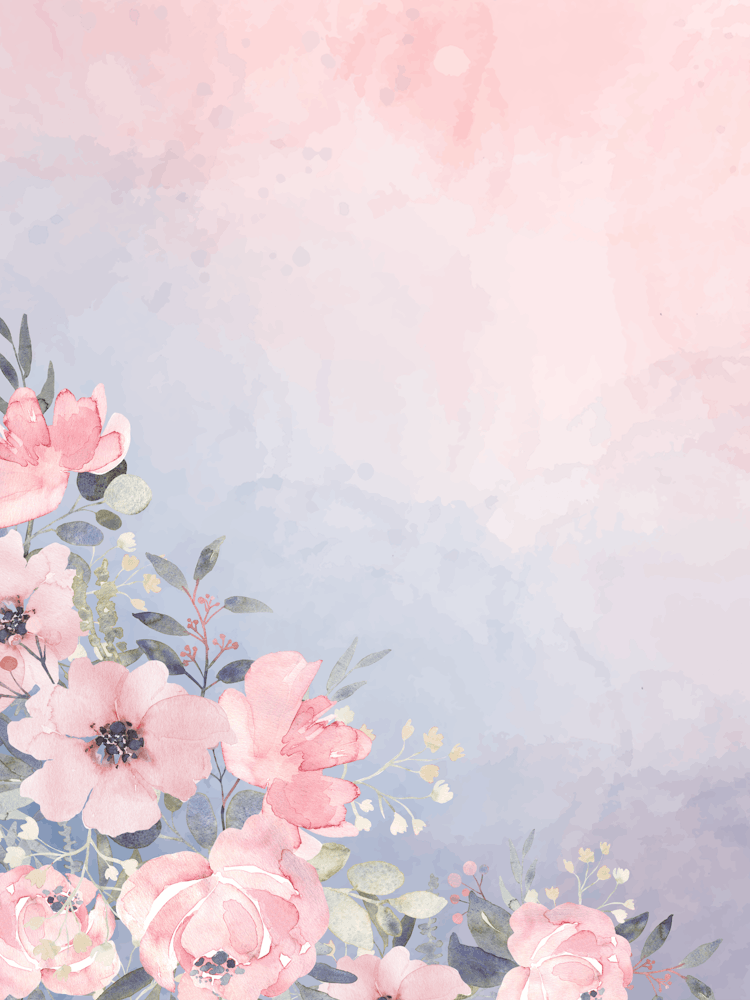 Watercolor Floral Background