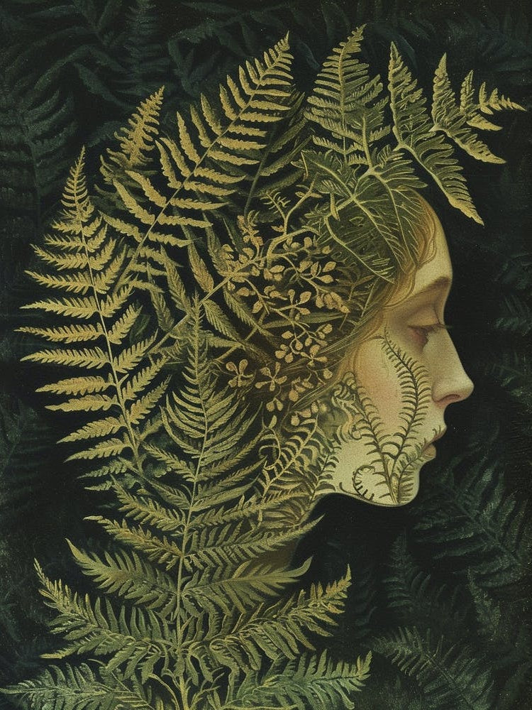 Lady Fern Painting 1