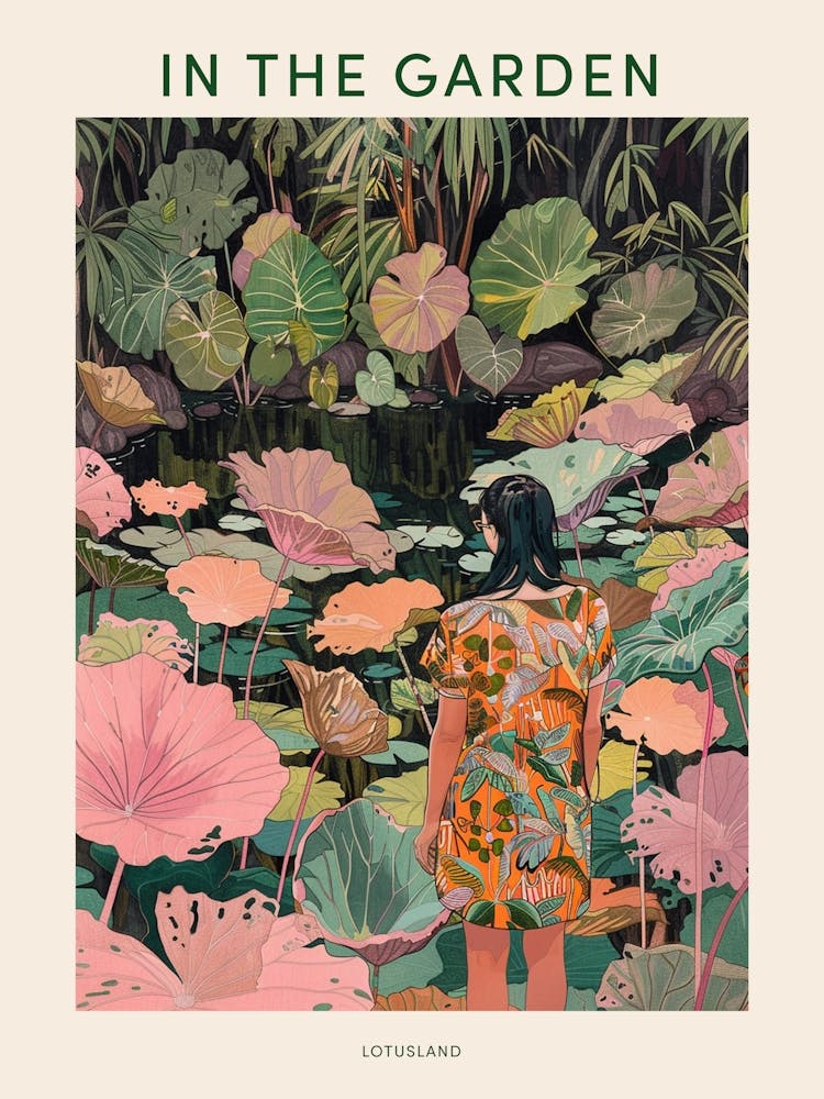 In The Garden Poster Lotusland Usa 1