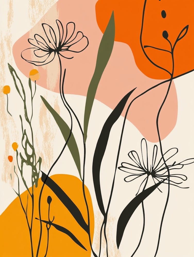 Abstraktes Blumenbild 12