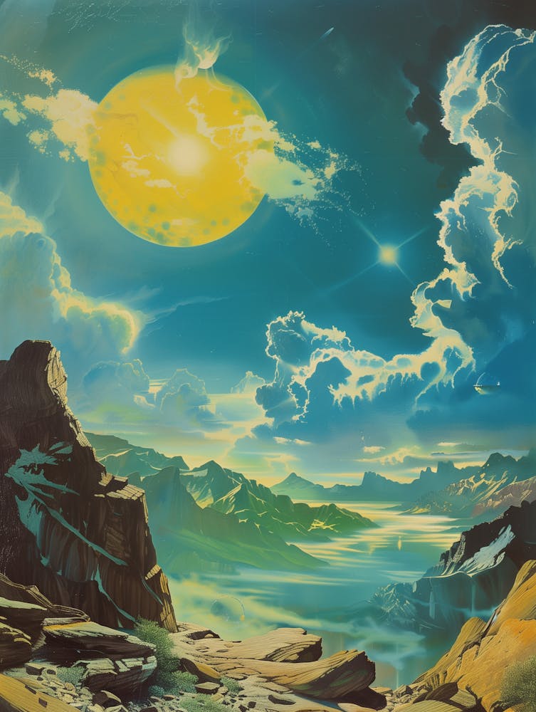 Moonlight Over The Mountains