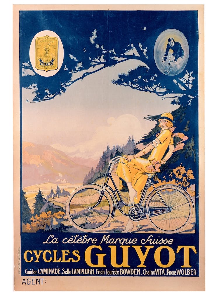 Poster Advertising Guyot Bicycles