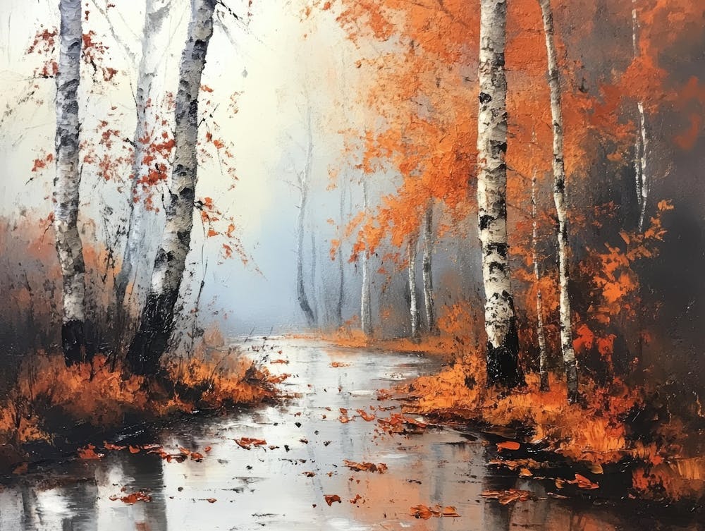 Autumn Birch Trees 3