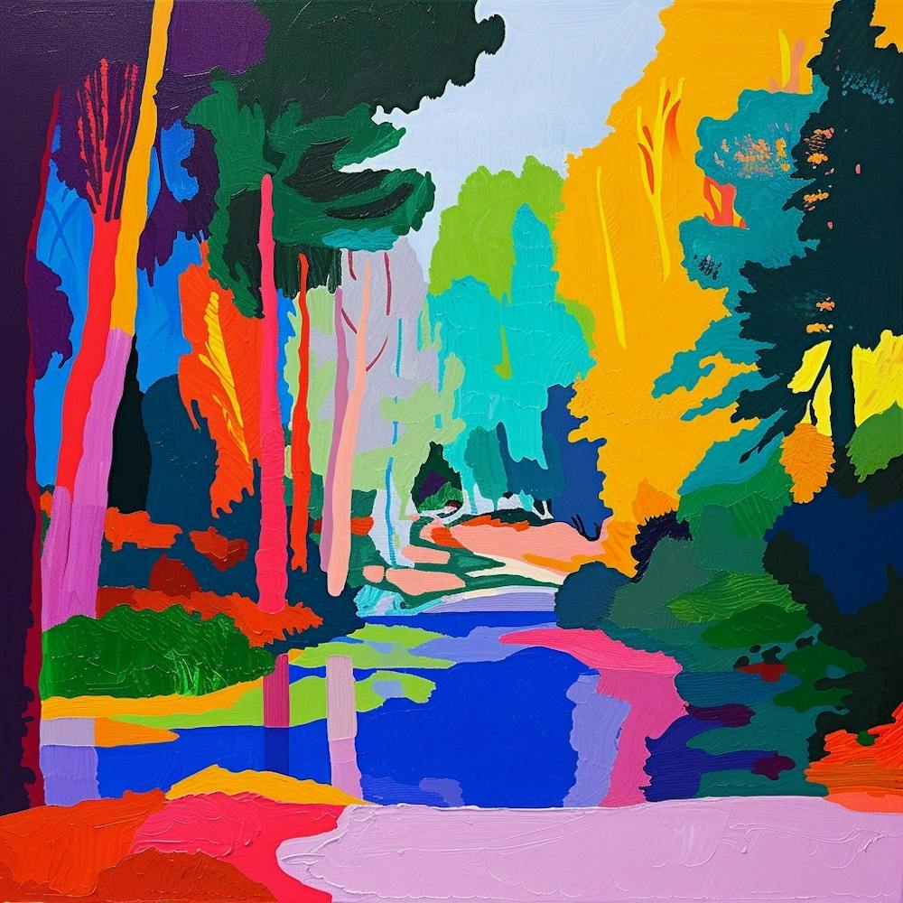 Abstract Park Collection El Retiro Park Madrid Spain 2