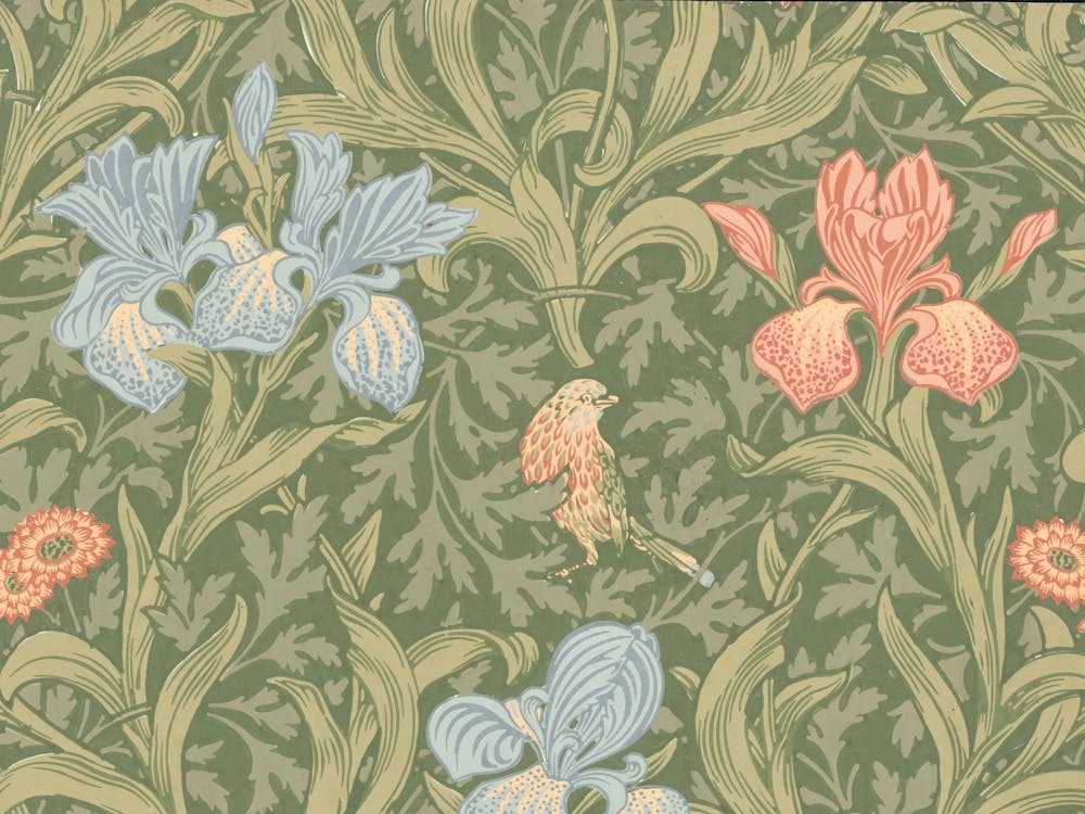 Iris Wallpaper, William Morris