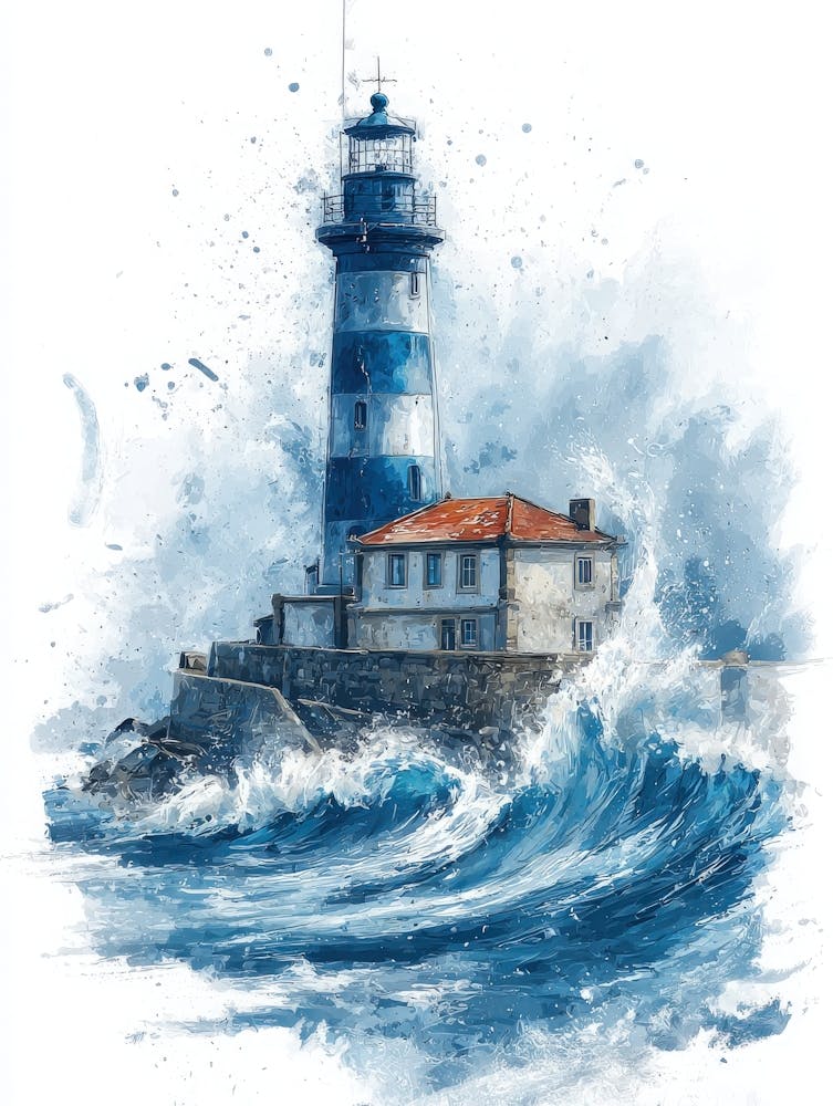 Aihrgdesign Isolated Watercolor Painting Of European Lighthou Cea0f436 Df1c 47ea Be8e Fcf68305e40b 3