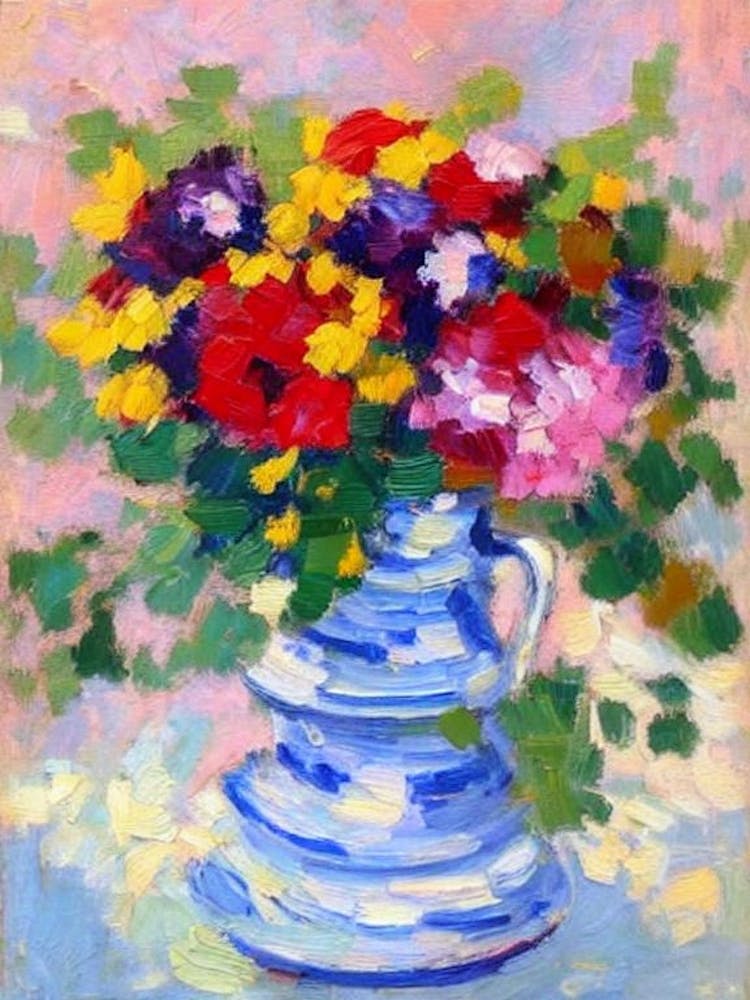 Dentelle de la Reine Anne 2 - Fleur Style Matisse