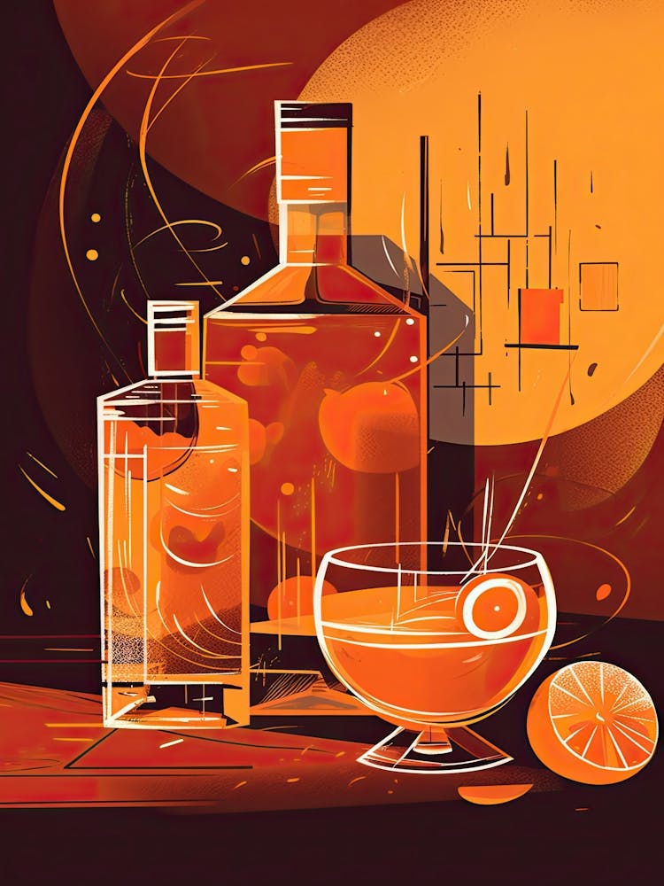 Sazerac Cocktail Illustration 4