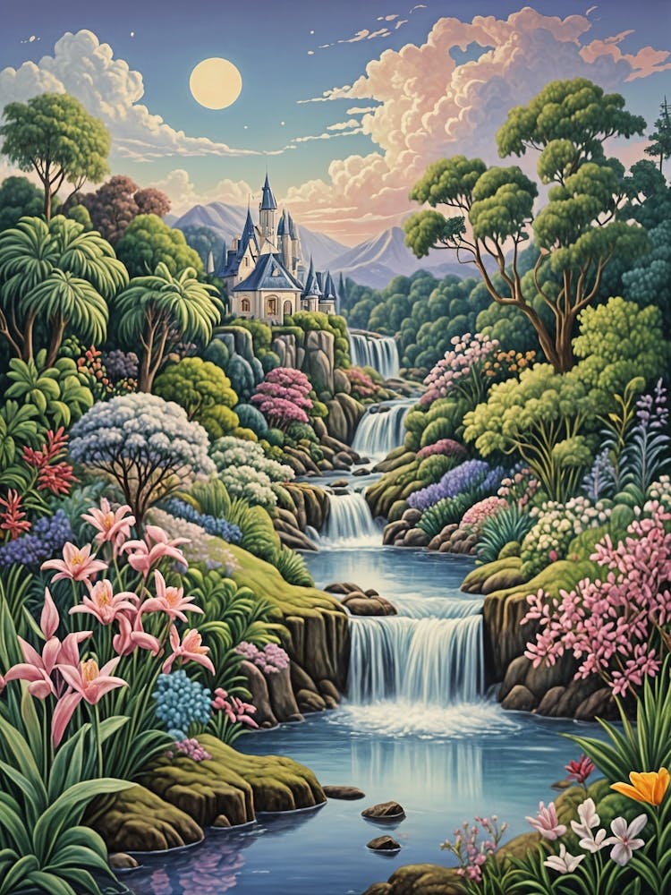 Fairytale Waterfall Stream