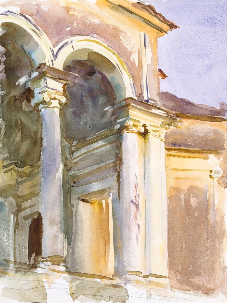 Loggia, Villa Giulia, Rome, John Singer Sargent