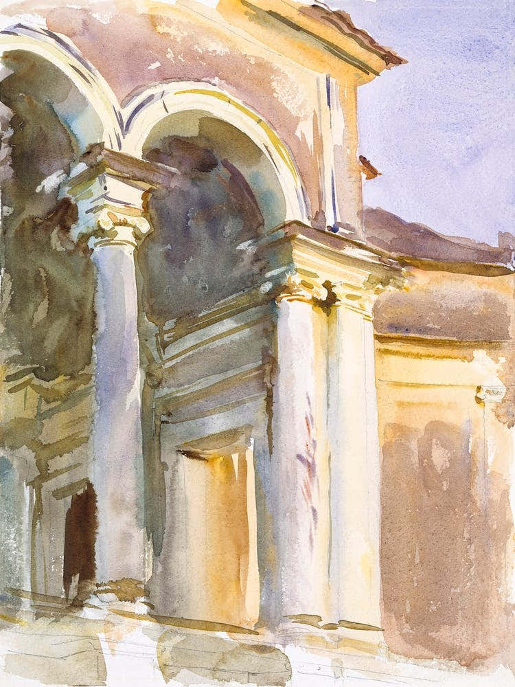 Loggia, Villa Giulia, Rome, John Singer Sargent