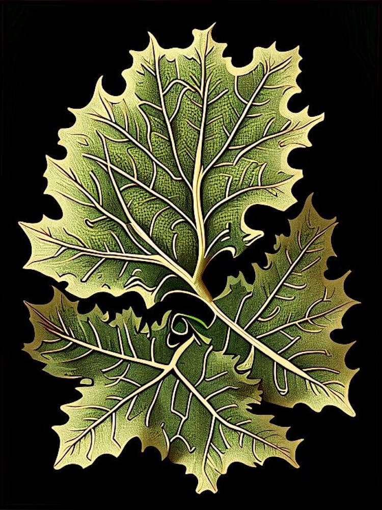 Oak Leaf Vintage Botanical 2