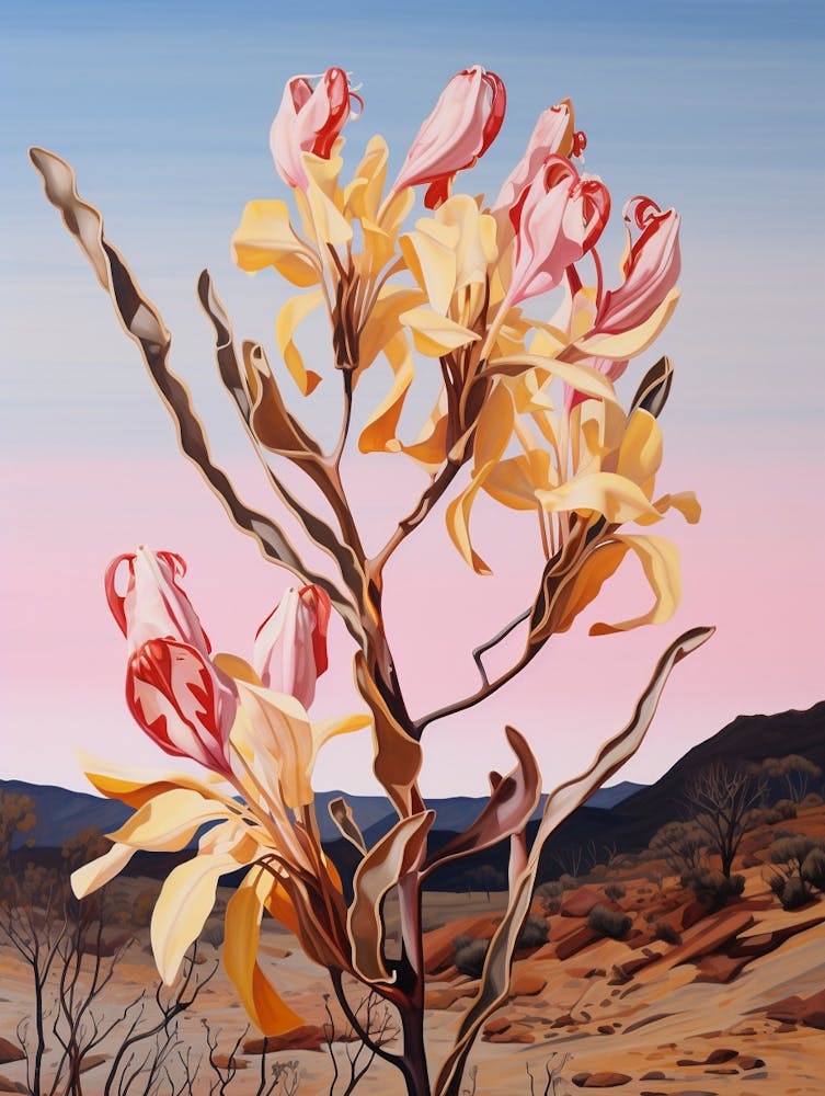 Kangaroo Paw 4 Flower Painting