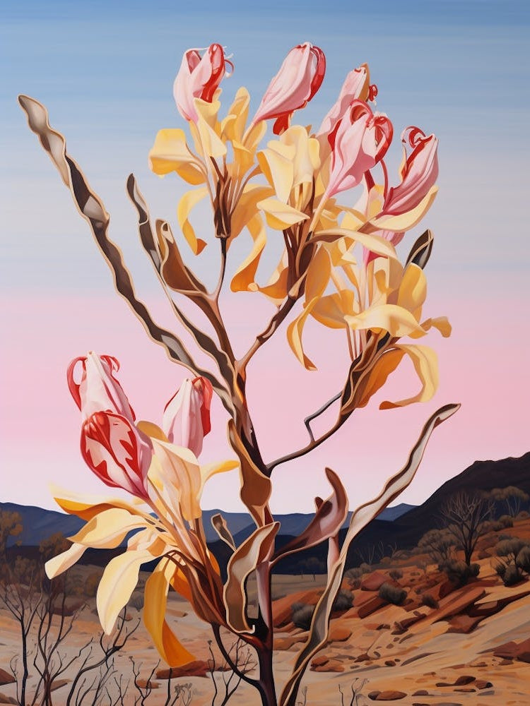 Kangaroo Paw 4 Flower Painting