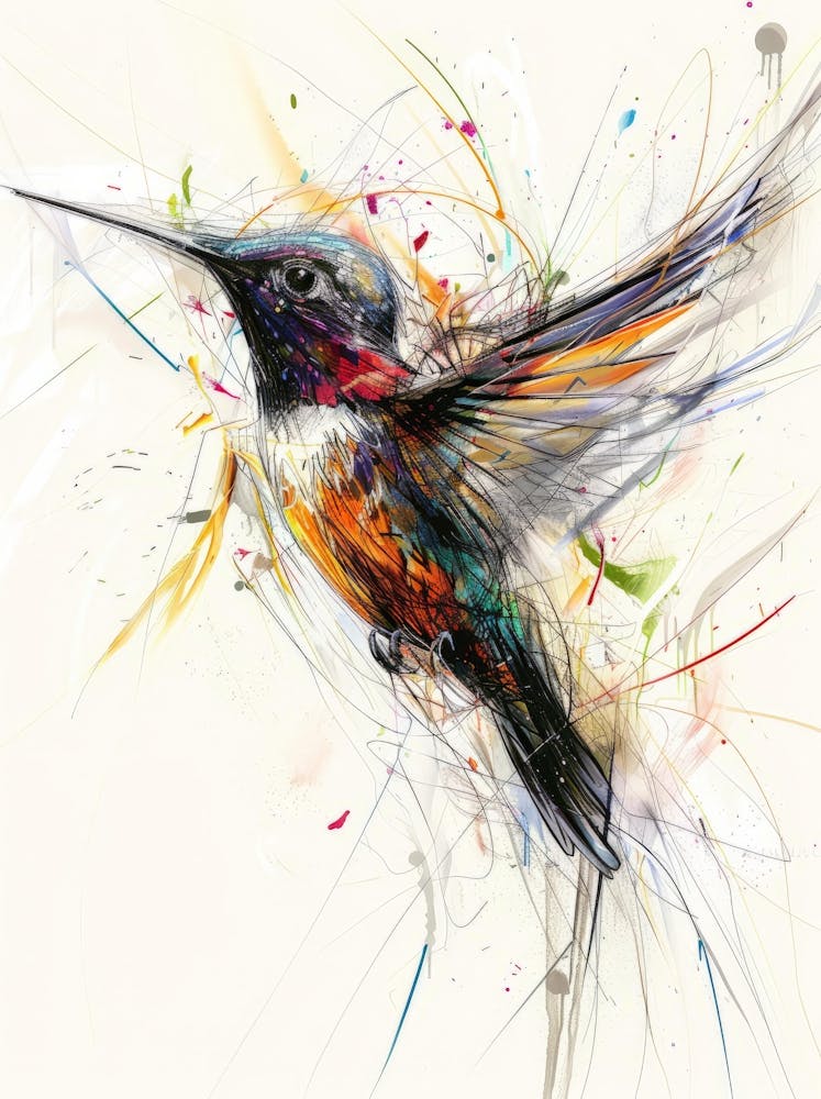 Hummingbird Canvas Print 1