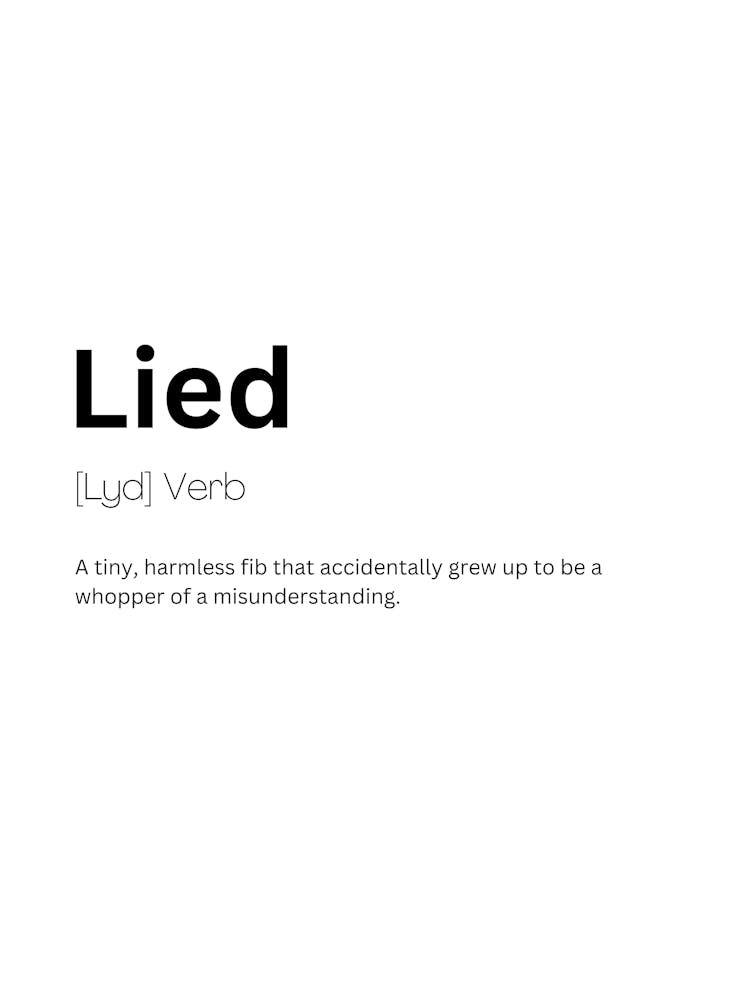 Lied Definition Meaning