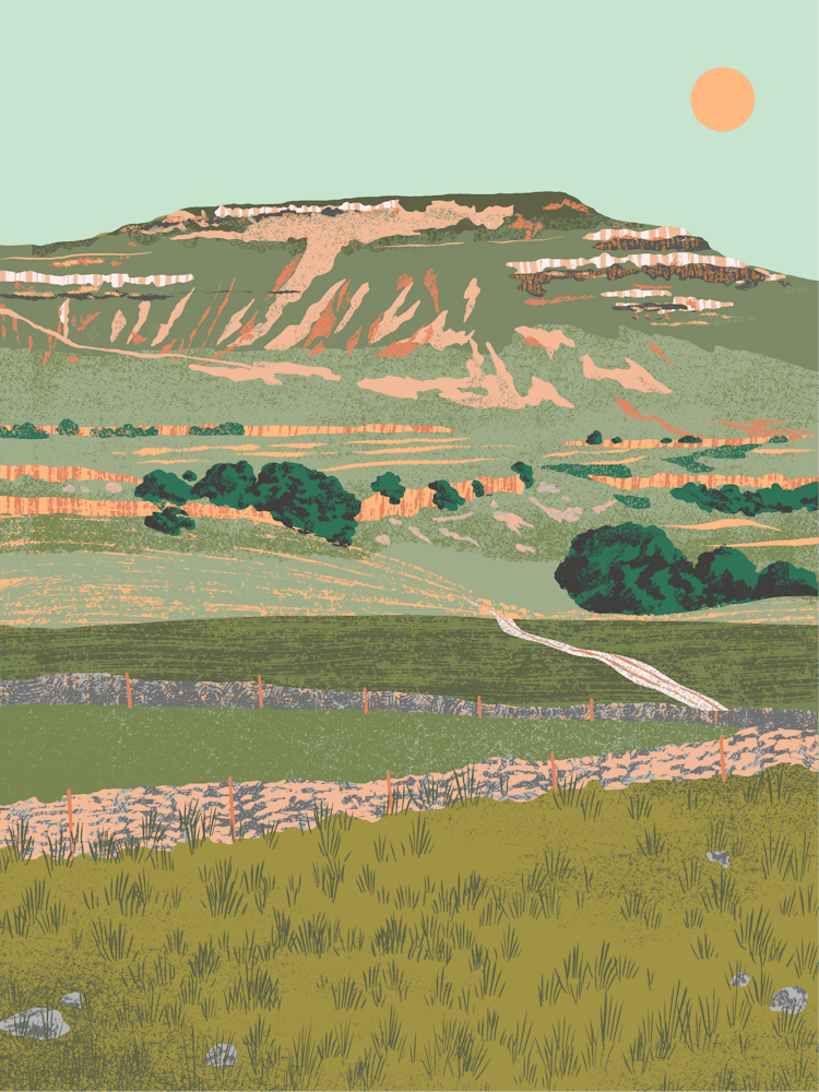 Yorkshire Ingleborough Mountain