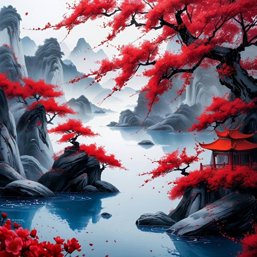 Peinture de Paysage Asiatique 10