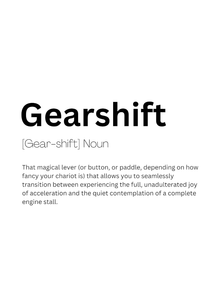 Gearshift Definition Meaning