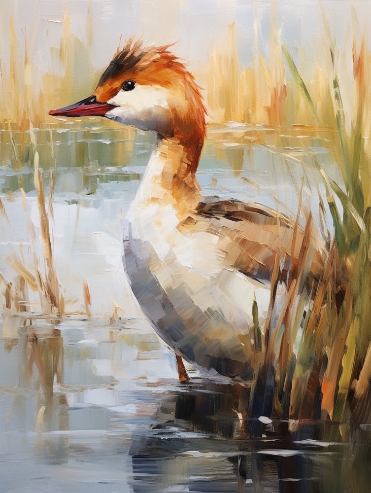 Bird Painting Grebe 1