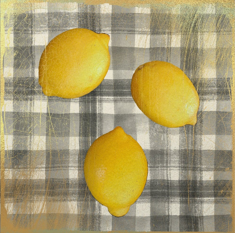 Lemons On A Checkered Tablecloth