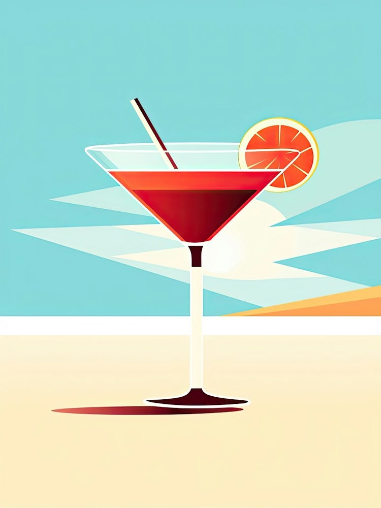 Mid Century Modern Sex On The Beach Floral Infusion Cocktail 6