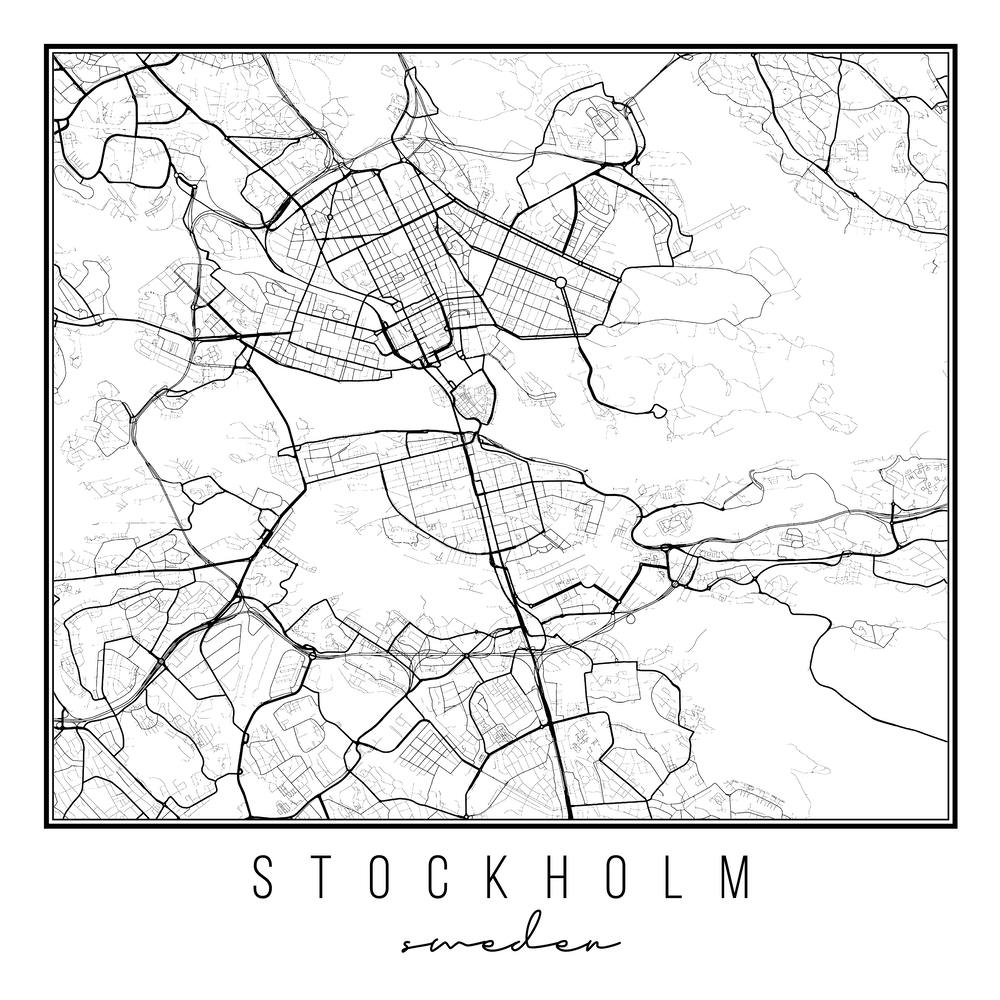Stockholm Sweden Street Map