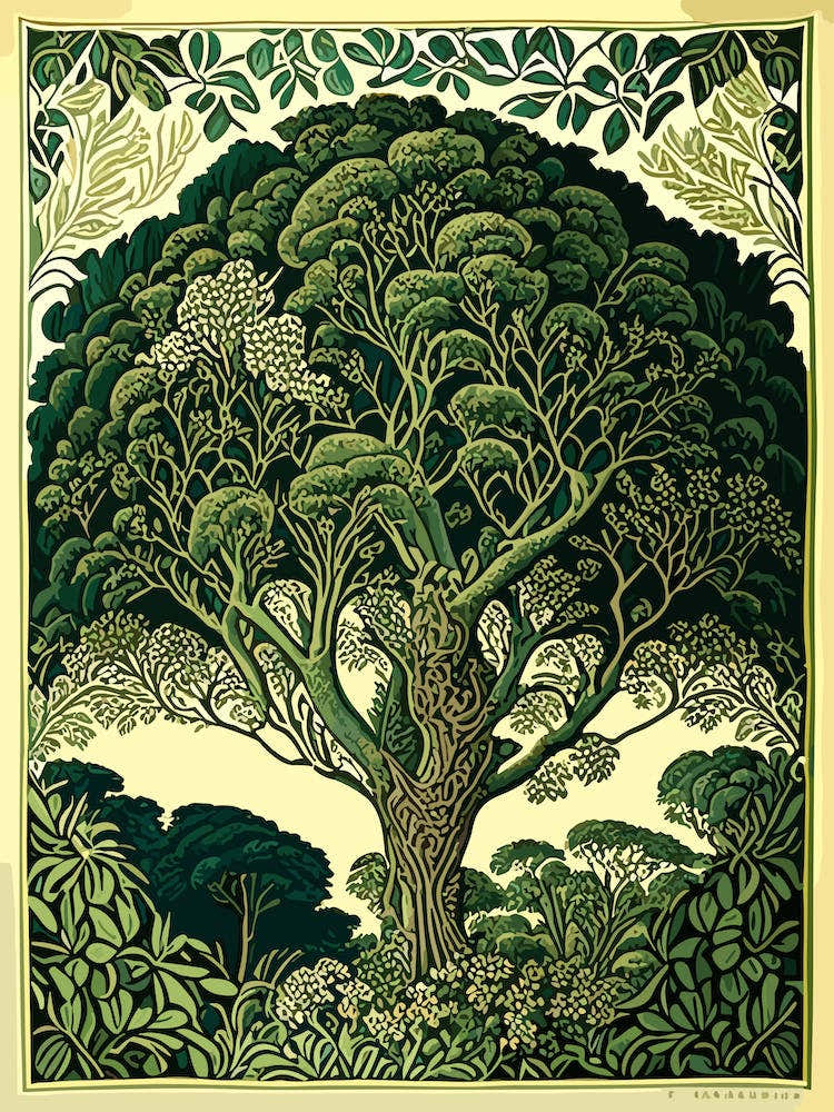 Atherton Tableland S Curtain Fig Tree, Australia Vintage Botanical 1jpeg