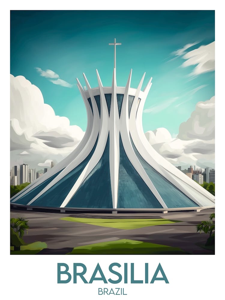 Affiche de voyage Brasilia