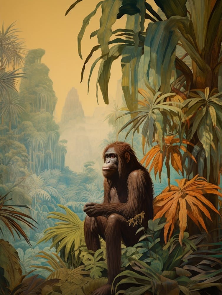 Orangutan 1 Tropical Animal Portrait