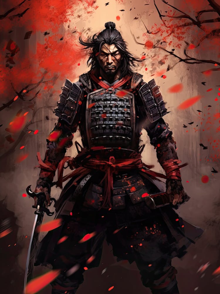 Samurai Rinpa School Style Illustration 4