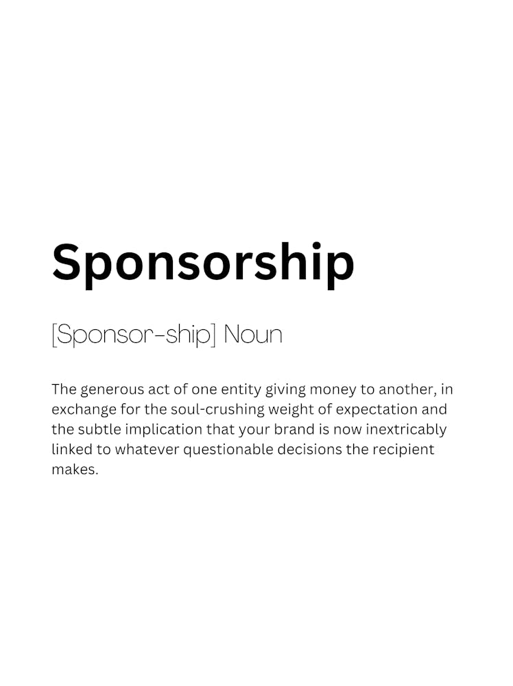 Sponsorship Definition Meaning