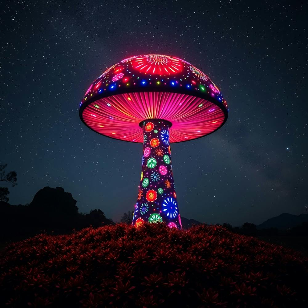 Mushroom In The Night Sky 2