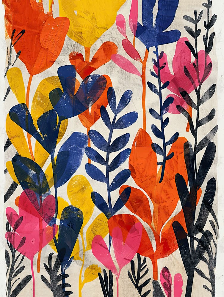 Abstract Ritual Matisse Style