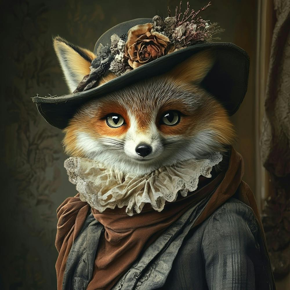 Victorian Fox Art