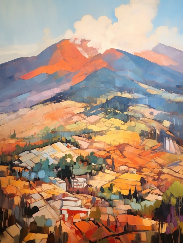 Mount Etna Italy 4 Mountain Painting