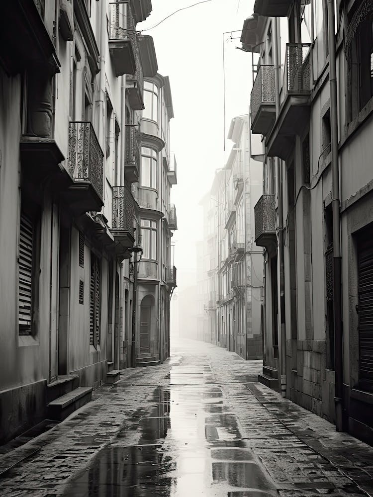 Porto, Portugal, Spain, Black And White Photography 4